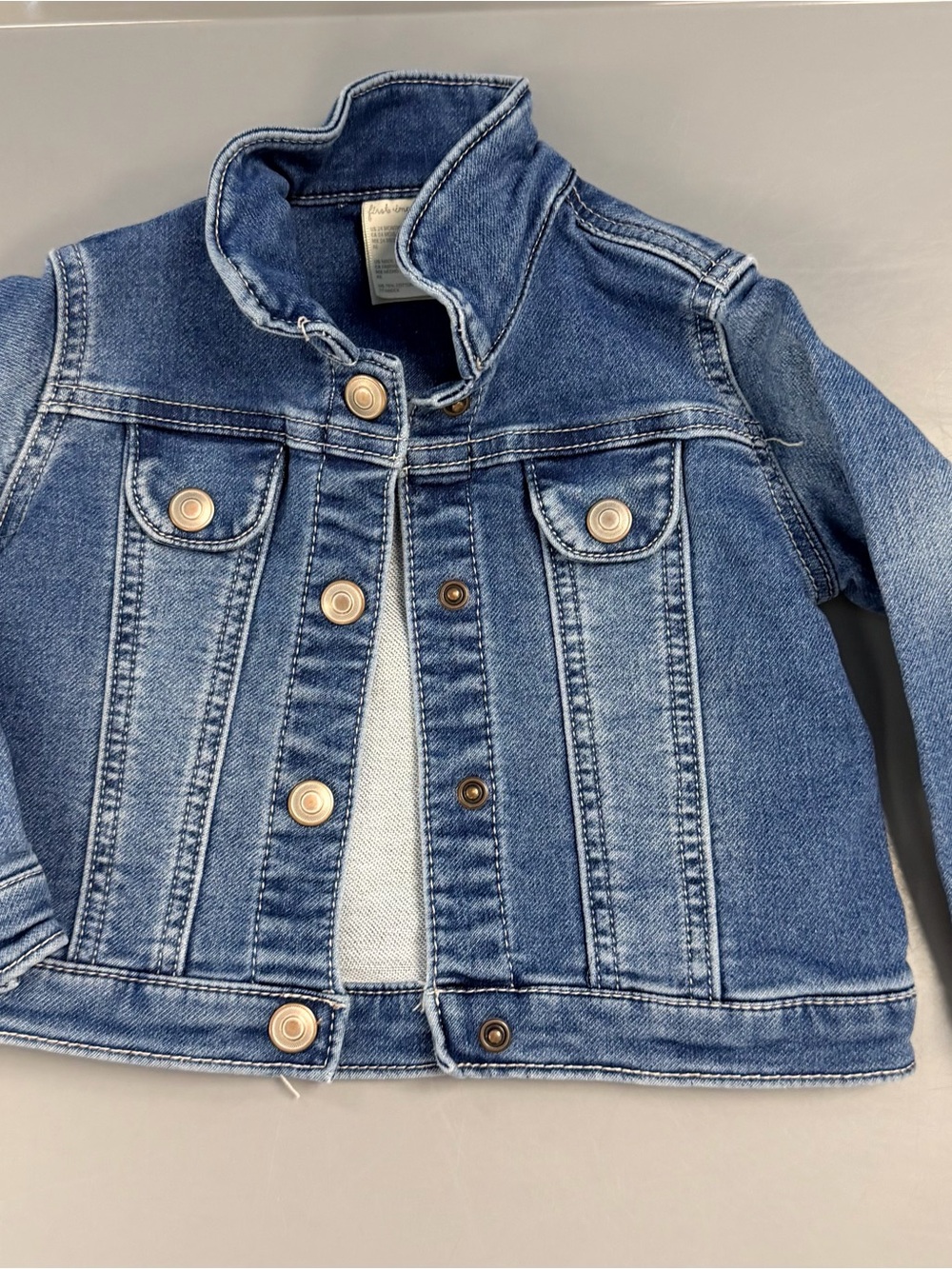 First impressions Jean/denim jacket unisex/gender neutral size 24 months